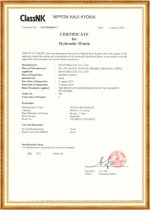 Giấy chứng nhận sản phẩm NK